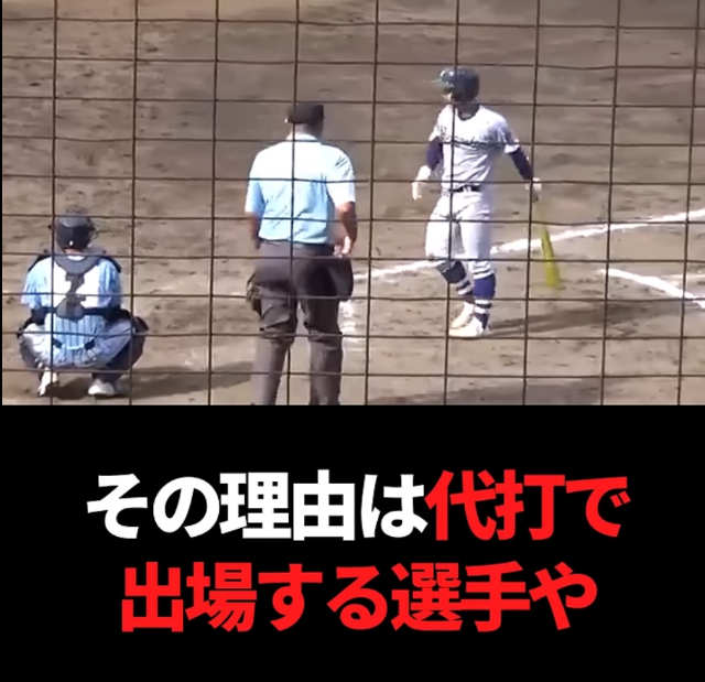 高校野球　代打　主審